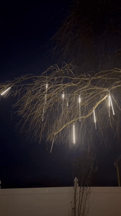 GUIRNALDA LED EFECTO METEORITO 220v 2mts